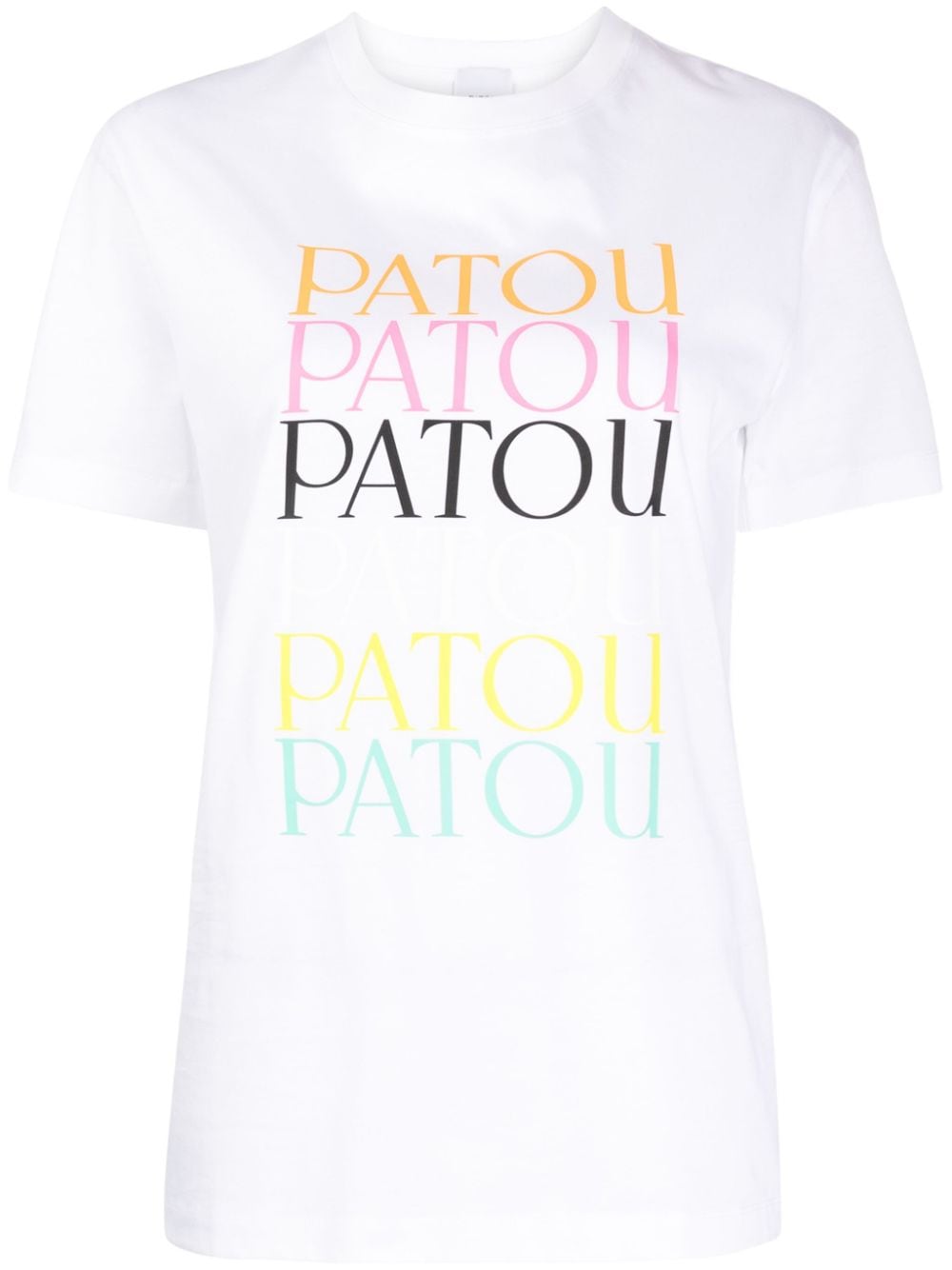 patou t-shirt en coton à logo imprimé - blanc