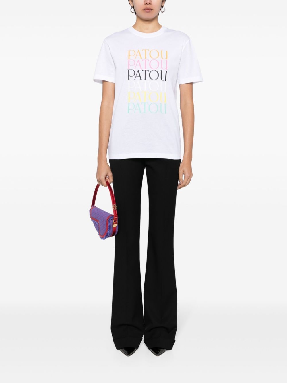 Patou logo-print cotton T-shirt - Wit