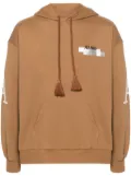AL AIN graphic-print cotton hoodie - Brown