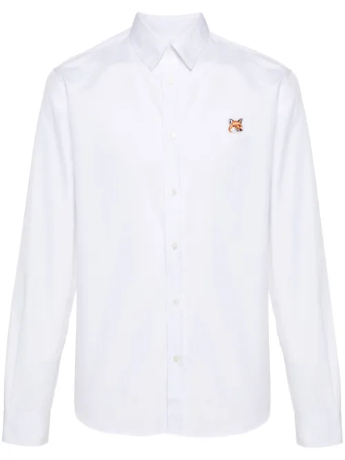 T-shirt en coton à patch renard - Maison Kitsuné - Modalova