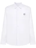 Maison Kitsuné Fox-patch cotton shirt - White