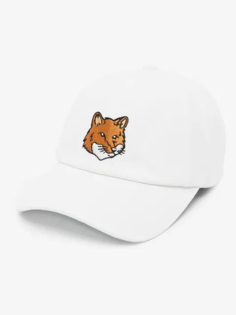 Maison Kitsuné Fox-motif cotton hat