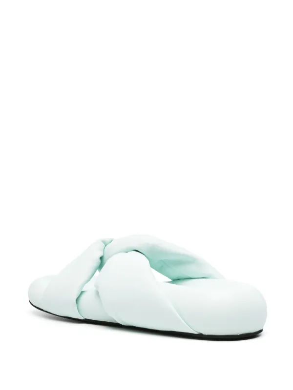Marni Bubble ツイストディテール レザーサンダル | ブルー