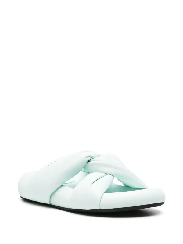 Marni Bubble ツイストディテール レザーサンダル | ブルー