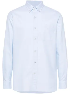 Dolce & Gabbana long-sleeved button-up Linen Shirt | White | FARFETCH