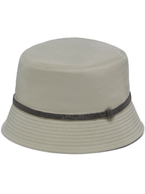 Brunello Cucinelli Monili-embellished bucket hat Women