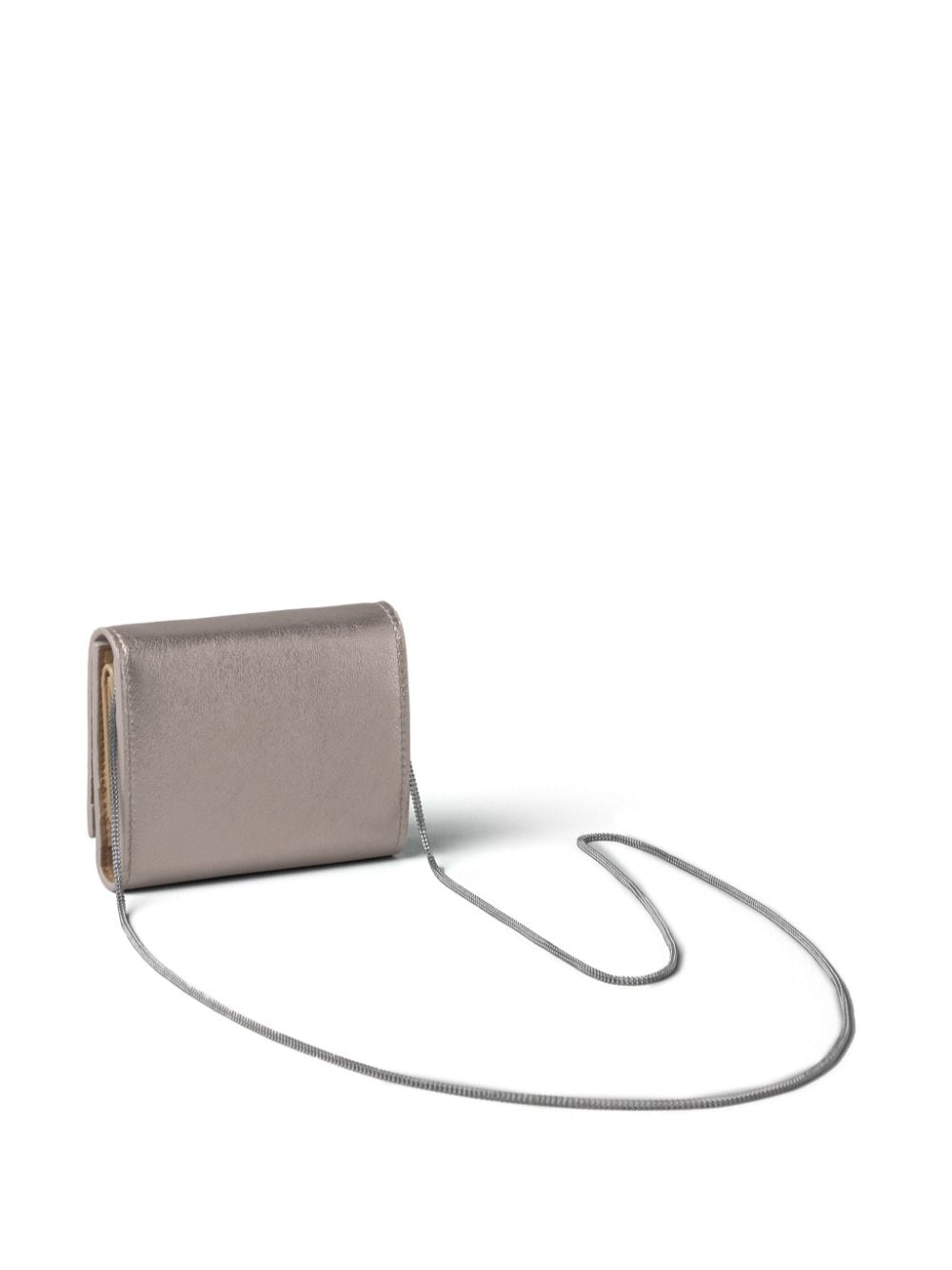 Shop Brunello Cucinelli Logo-debossed Leather Wallet In Grey