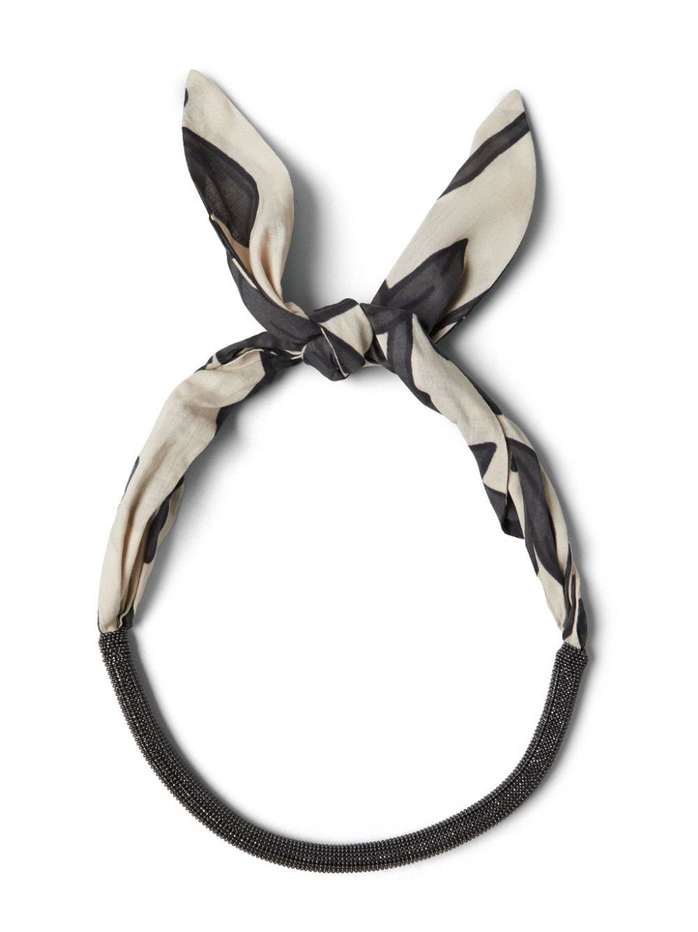 Shop Brunello Cucinelli Monili-detail Knot Necklace In Black