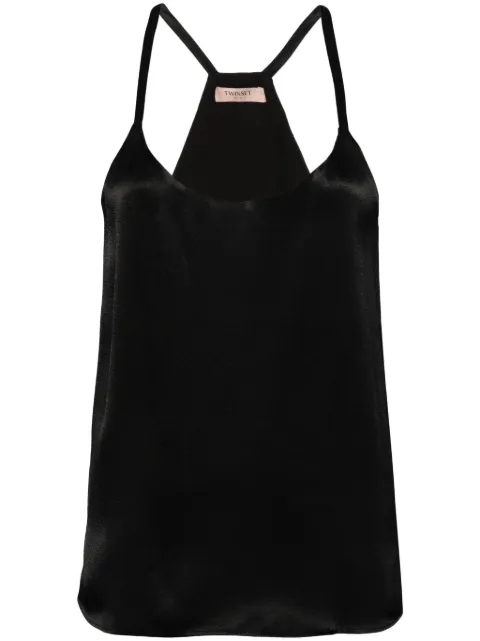 TWINSET top sin mangas satinado