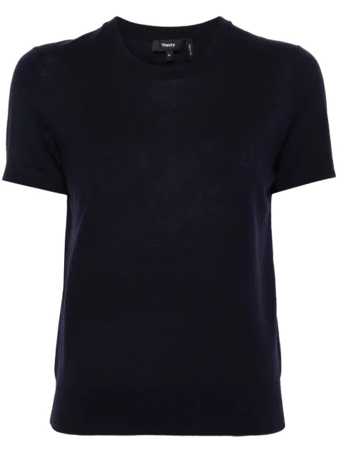 Theory shortsleeved knitted top
