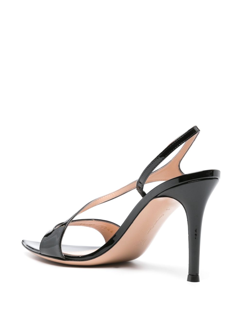 Affordable Gianvito Rossi 100mm patent-leather slingback sandals Women