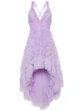 Needle & Thread Mia Cami ruffled high-low gown - Purple