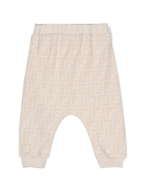 Fendi Kids  FF-print cotton track pants