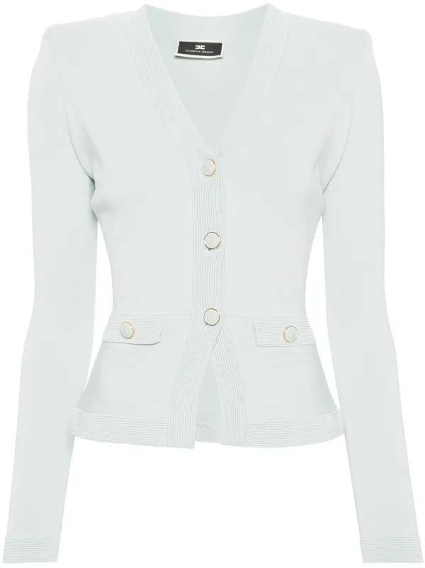 Elisabetta Franchi shoulder pads Cardigan Farfetch