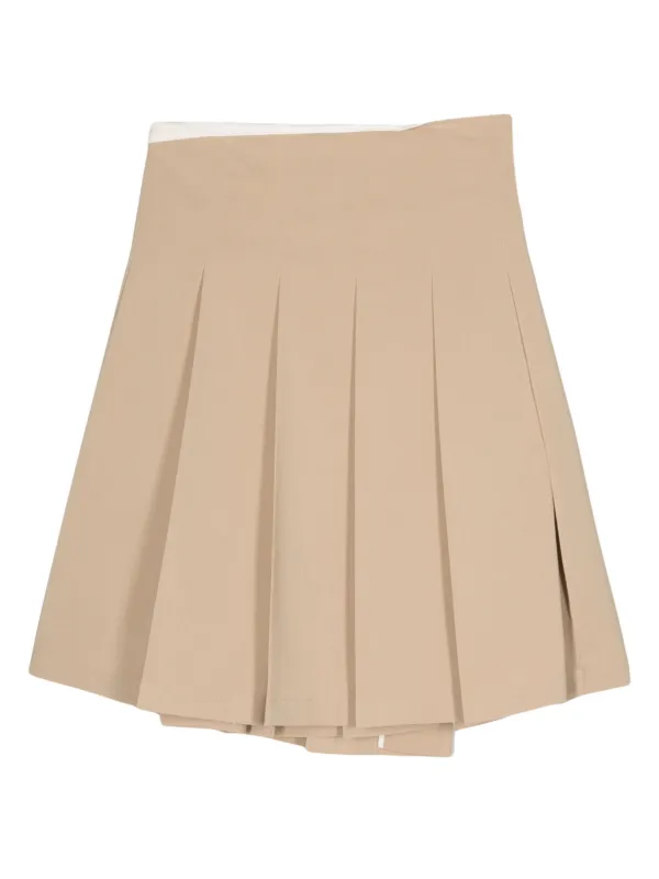 [LOW CLASSIC] / ☆ 25SS PLEATS WRAP SKIRT / CHARCOAL Low Classic pleat-detail Wrap Skirt | Neutrals | FARFETCH