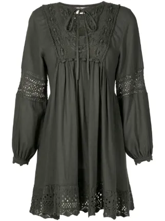 Cecilia Prado crochet-panel Short Dress | Green | FARFETCH AZ