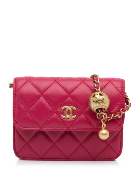 CHANEL Pre-Owned 2020 mini diamond-quilted cross body bag