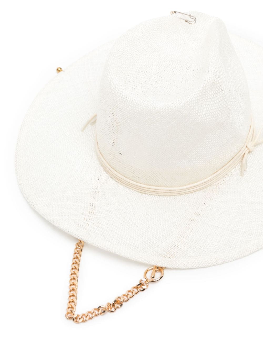 Shop Ruslan Baginskiy Straw Fedora Hat In White