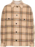 MARANT Kervon plaid-check jacket - Brown