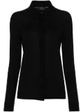 Brioni cashmere silk fine-knit cardigan - Black