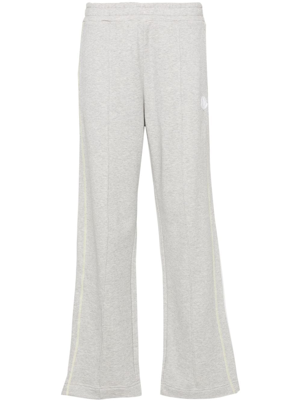 Moncler Straight-leg Track Trousers In Grey
