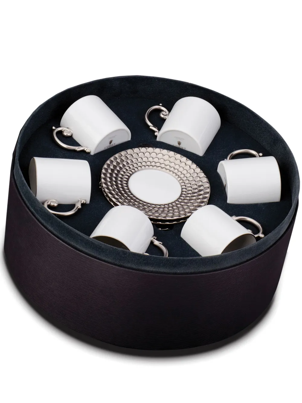 L'Objet Aegean espresso cups and saucers (set of six) | White | Image 1