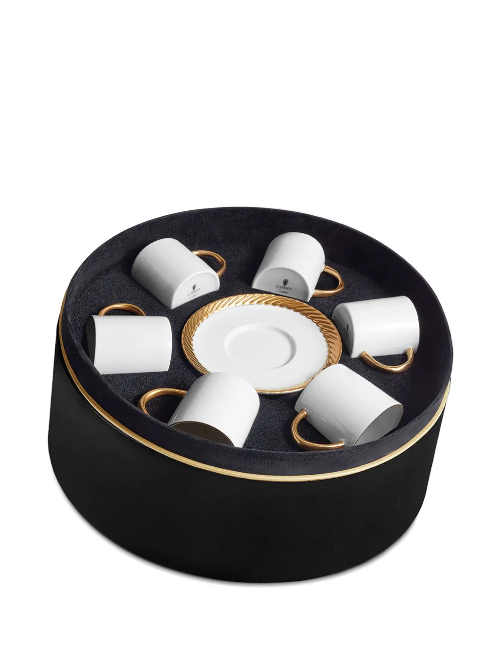L'objet Corde Cups (set Of Six) In White