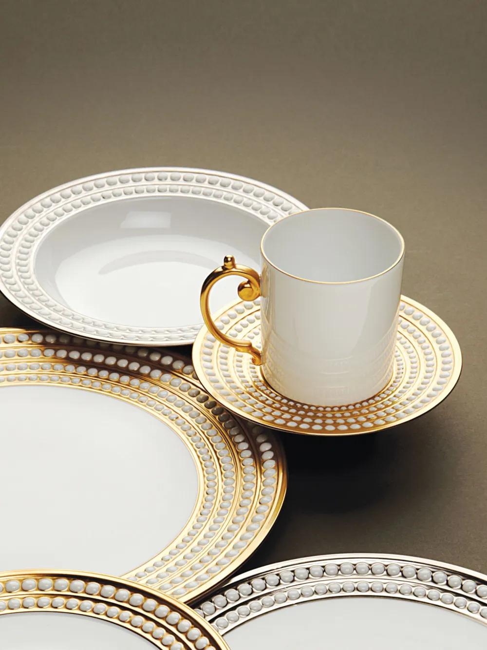 L'Objet Perlée espresso cups and saucers (set of six) | Tea & Coffee | Image 2