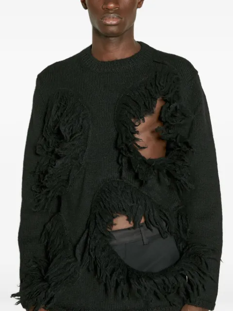 Comme des Garçons Homme Plus fringed sweater
