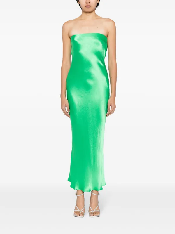 BEC BRIDGE Moon Dance Satin Strapless Dress Green FARFETCH CA