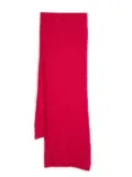 Eileen Fisher ribbed-edge cashmere-blend scarf - Pink