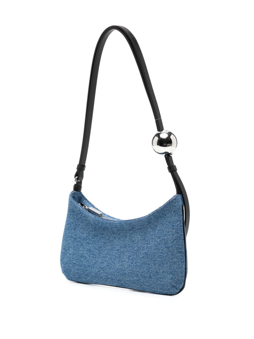 Shop Jacquemus Le Bisou Perle Shoulder Bag In Blue
