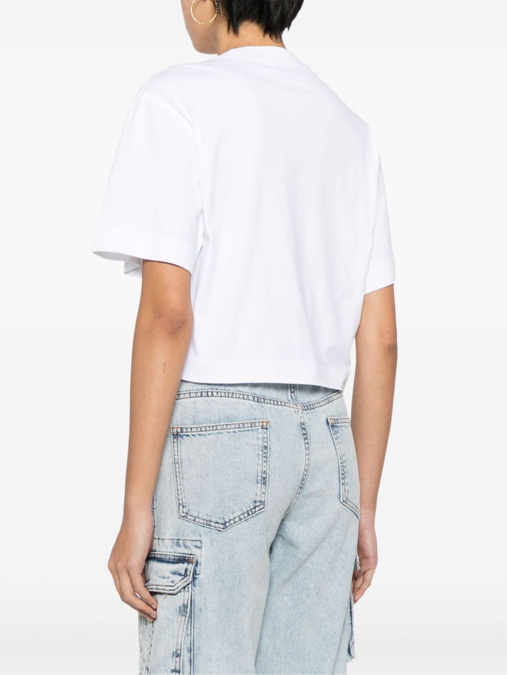 Off-White T-shirt met pijlprint Wit