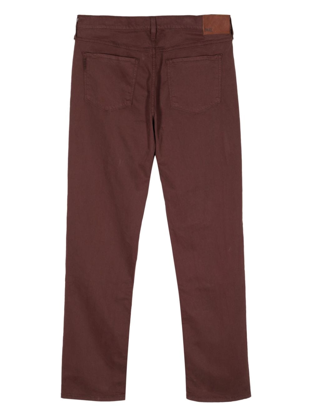 Shop Paige Federal Low-rise Slim-fit Jeans In Brown