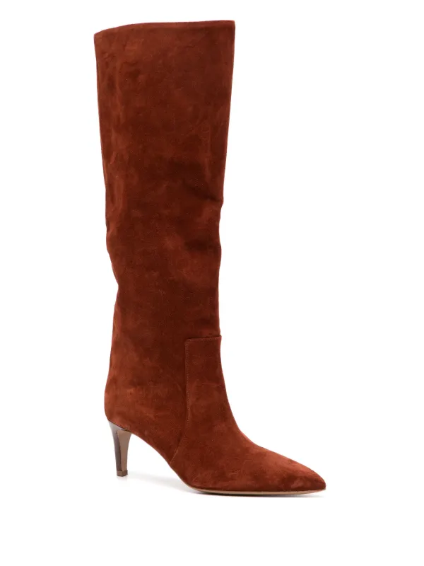 Paris Texas Stilleto 60mm Suede Boots Brown FARFETCH CA