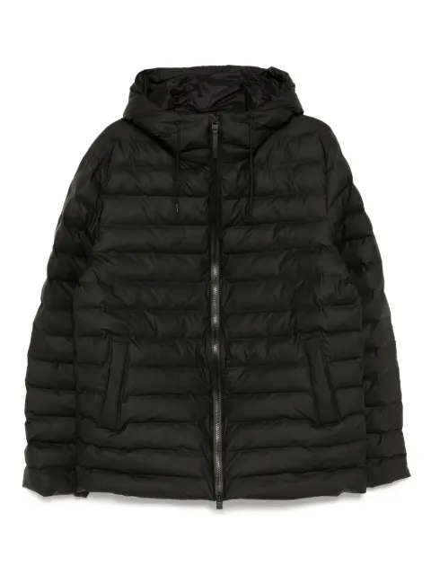 Rains logo-patch jacket