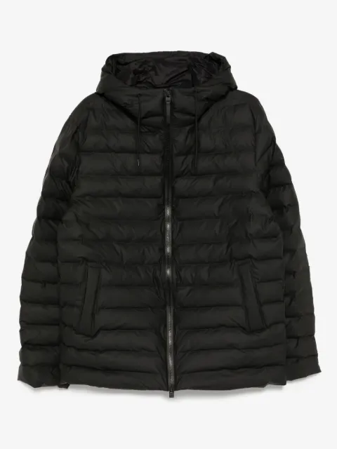 Rains logo-patch jacket
