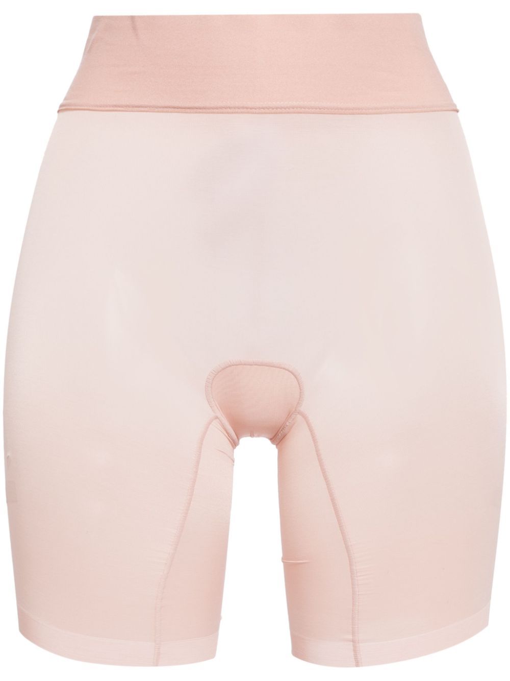 Shop Wolford Sheer Touch Control Shorts In Pink