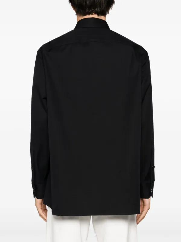 Valentino Garavani VLogo Canvas Shirt | Blue | FARFETCH