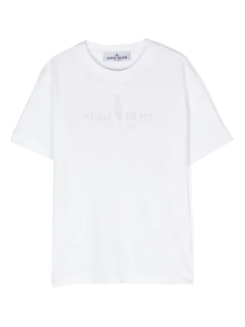 Stone Island Junior playera con motivo Compass