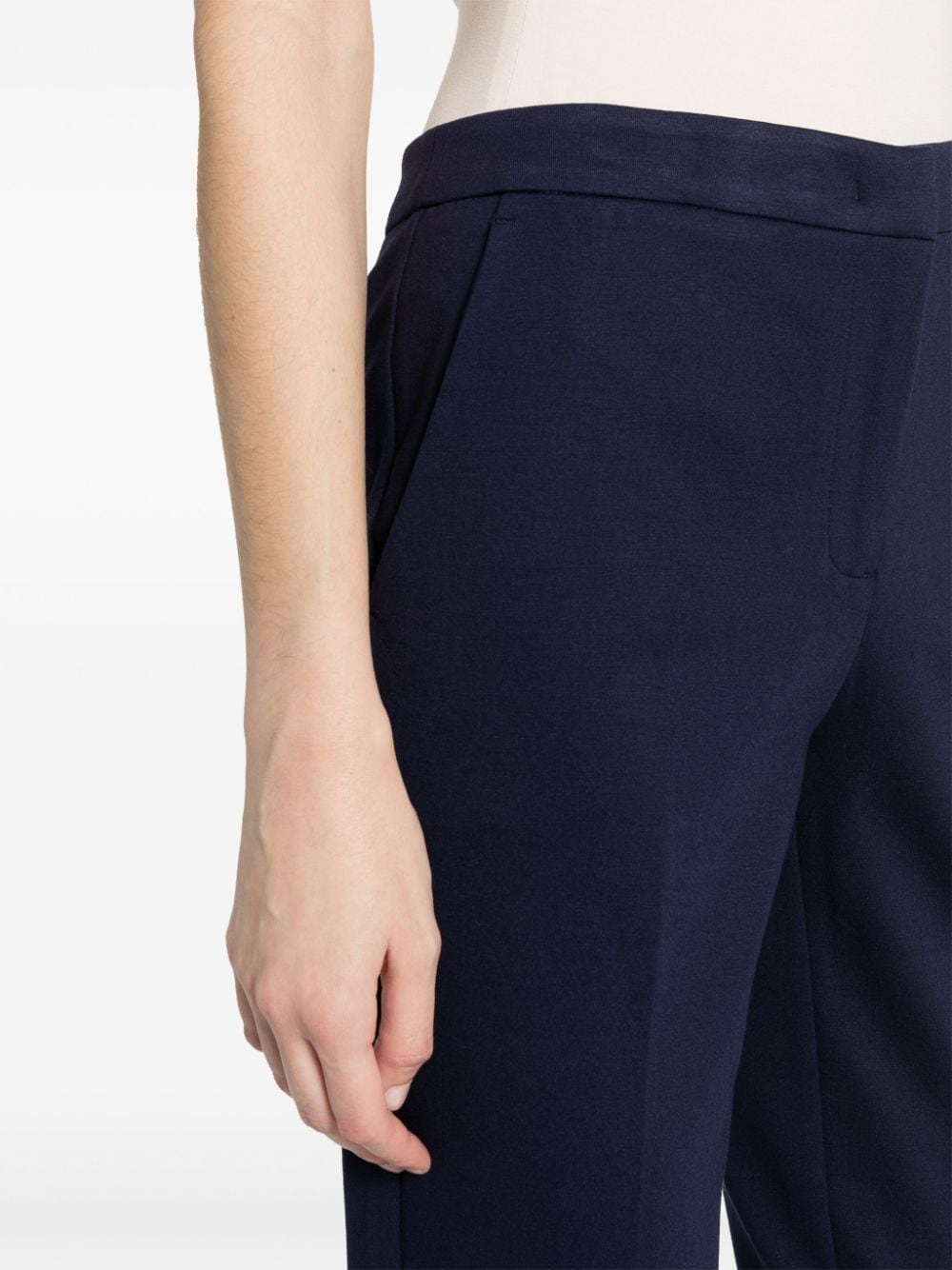 Shop Twinset Cigarette Tailored Trousers In Blue