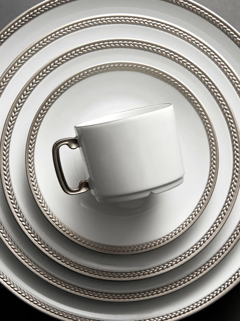 L'Objet Soie Tressée cups (set of two) | Tea & Coffee | Image 2