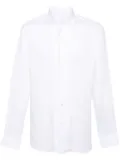 Brioni slub-texture linen shirt - White