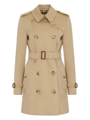 BURBERRY ケンジントン トレンチコート Burberry Short Kensington Heritage トレンチコート | ブラウン