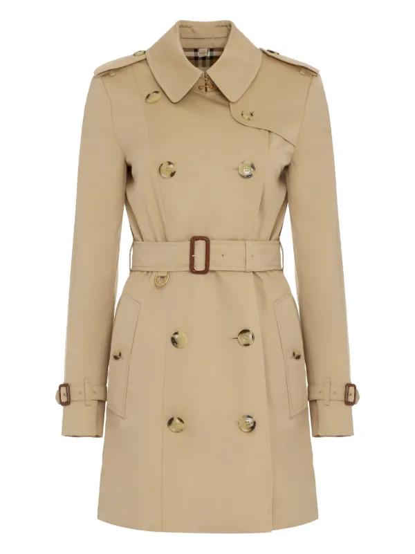Burberry double-breasted Trench Coat | Neutrals | FARFETCH