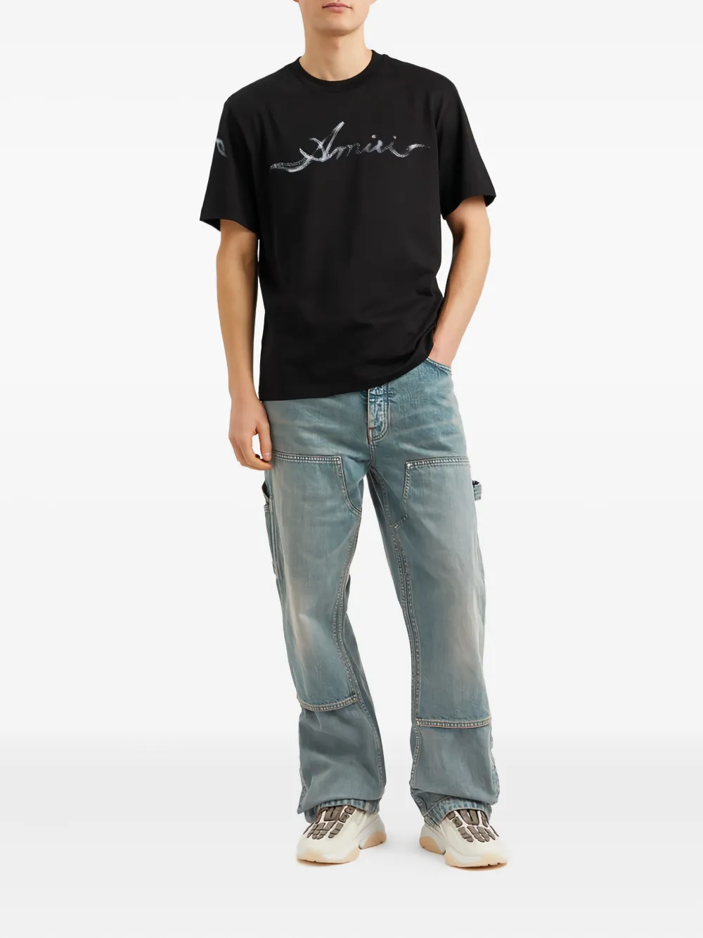 AMIRI Carpenter panelled jeans Blauw