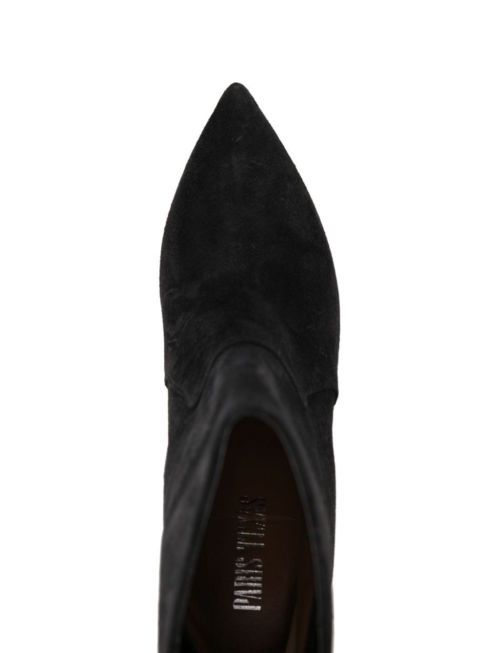 Shop Paris Texas Stilleto 85mm Leather Ankle Boots In 黑色