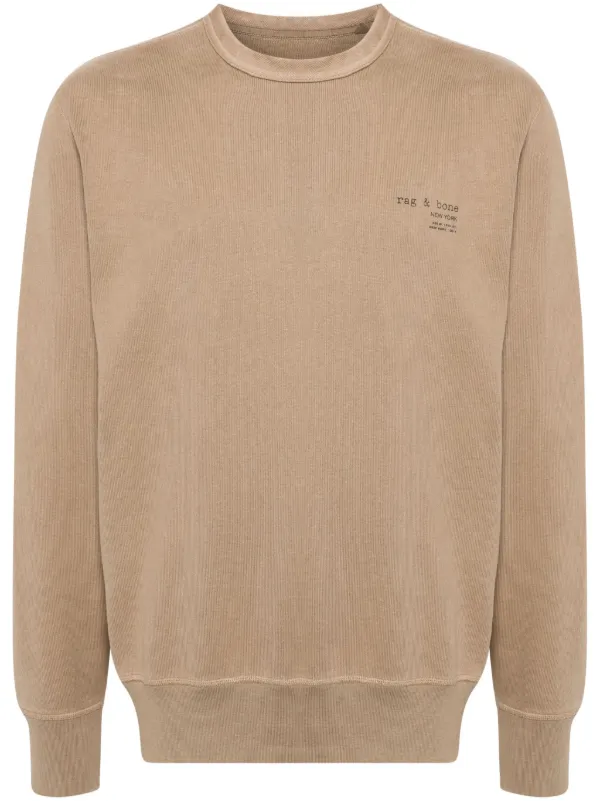 【関税込み】rag & bone ブラック Damon スウェットシャツ Rag And Bone Sweatshirt Rag Bone Damon Cotton Sweatshirt