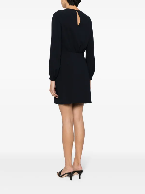 【関税送料込み】Veronica Beard ミニワンピース Veronica Beard Patrizia Crepe Minidress | Blue | FARFETCH