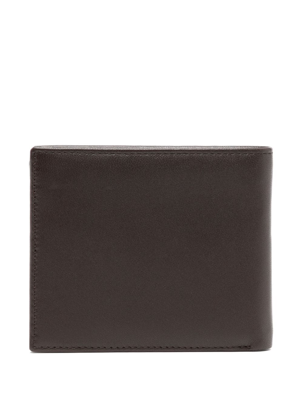 Shop Hugo Boss Logo-plaque Leather Wallet In Brown